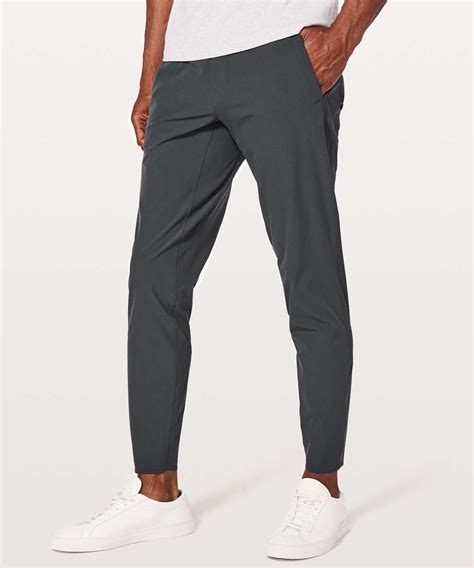 For freedom of movement and consistent comfort, check out our range of men’s trousers. . What color is obsidian lululemon